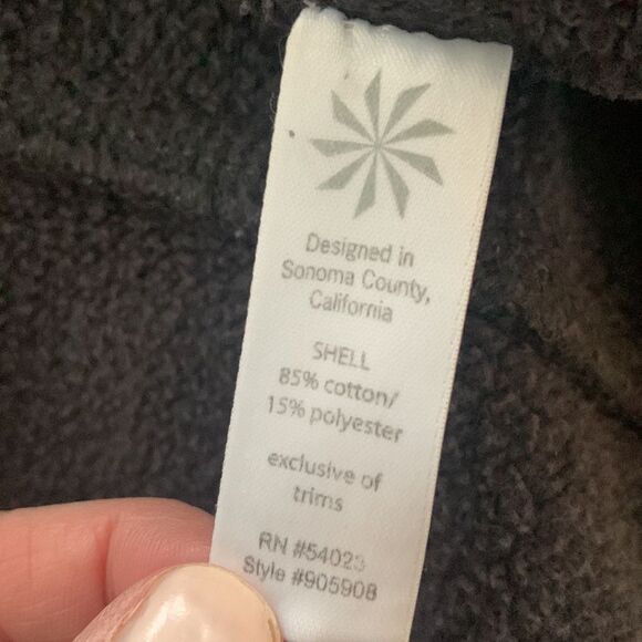 Athleta Spice it Up Sweatshirt Hoodie - Grey Full-Zip Jacket - Size: Small - Picture 6 of 10